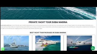 yacht tour Dubai