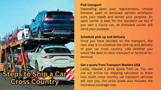 transport a car across country