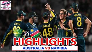 Australia Vs Namibia  Match 23 T20 WC 2024  Highlights 