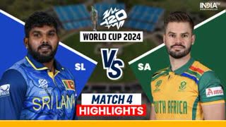 Srilanka vs South Africa Match 4 T20 WC 2024 Highlights