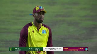 West Indies v South Africa 3rd T20I Highlights