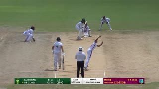 West Indies v South Africa ¦ 1st Test Day 1 Highlights