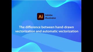 The difference between hand-drawn vectorization and automatic vectorization